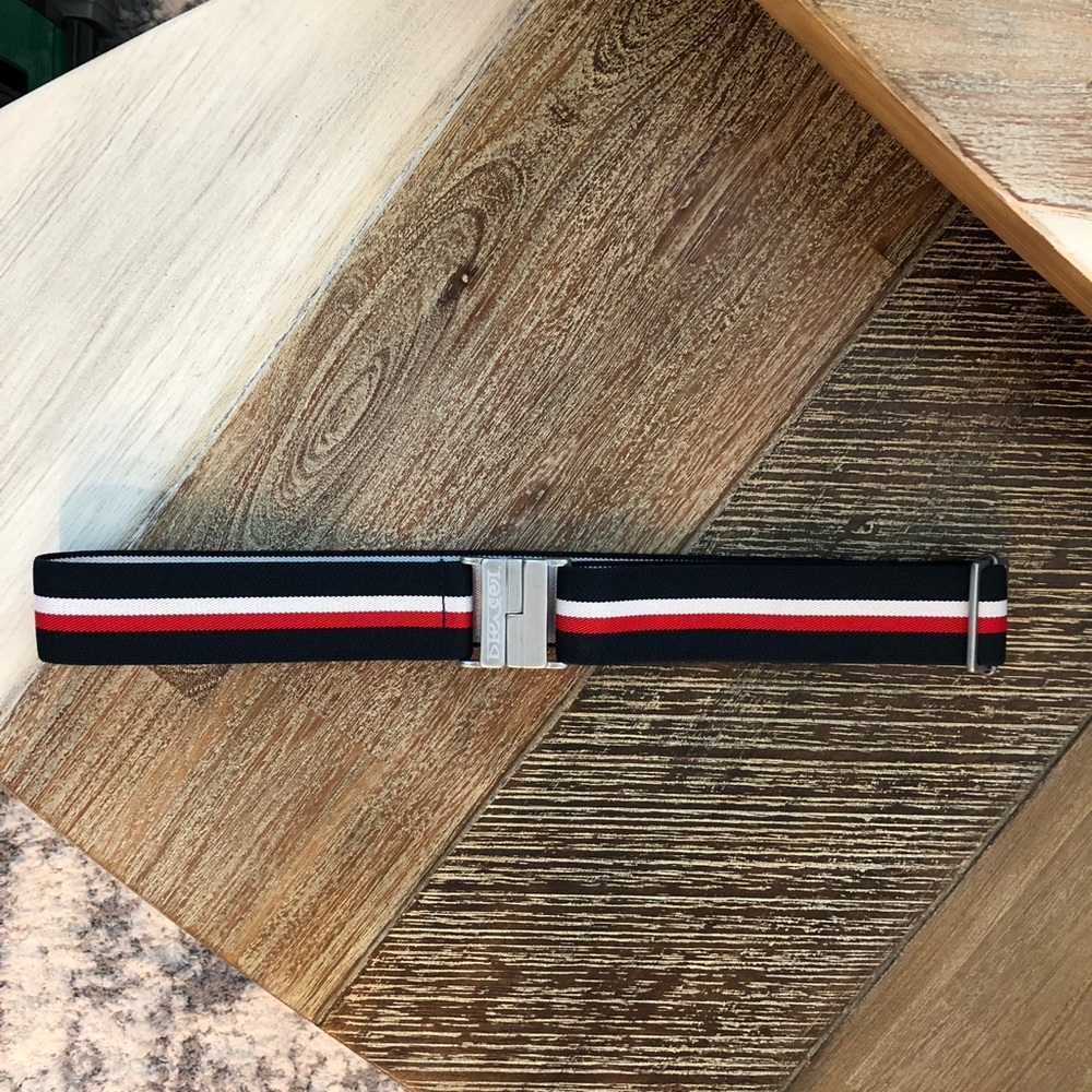 Diesel fabric belt (red, white and blue).